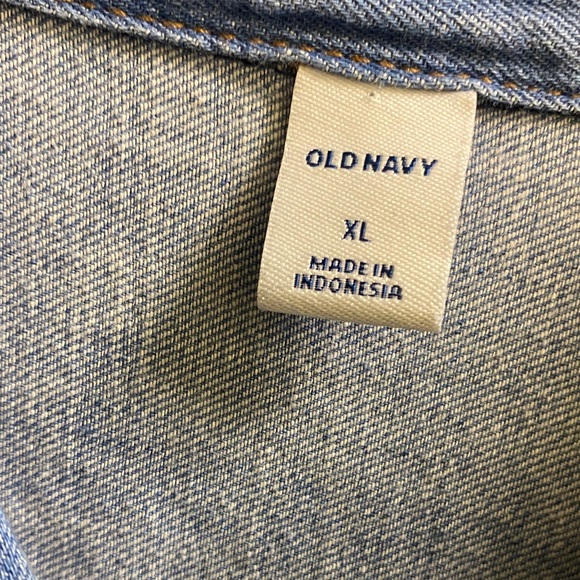 Old Navy Blue Denim Shirt Dress - Picture 2 of 6
